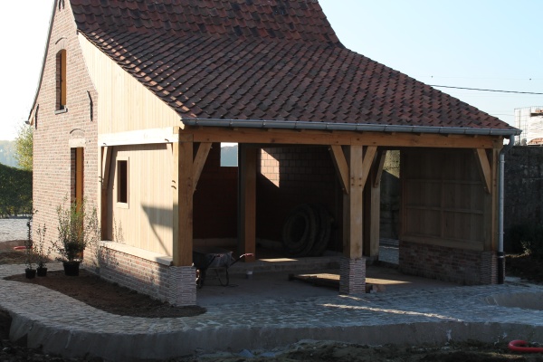 Eiken bijgebouw 'bakkershuisje' | Staden - Dewilde houtconstructies