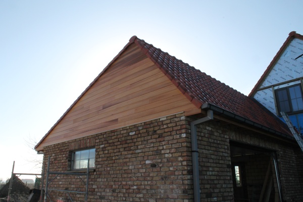 Topgevels in Ceder | Jonkershove - Dewilde houtconstructies