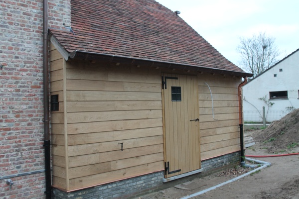 Eiken Carport | Gistel - Dewilde houtconstructies